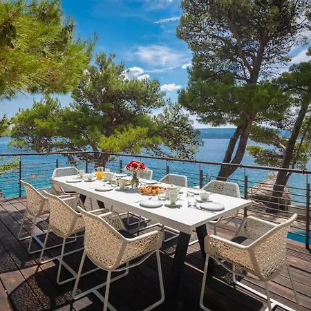 Luxury Beachfront Sea Palace With Private Pool, Jacuzzi, Sauna And Gym Right At The In - Omis *